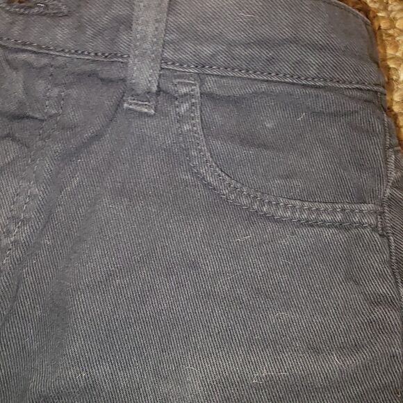 DENIM American Apparel Charcoal Grey Denim mini skirt Small Y2K Hipster - Picture 14 of 16